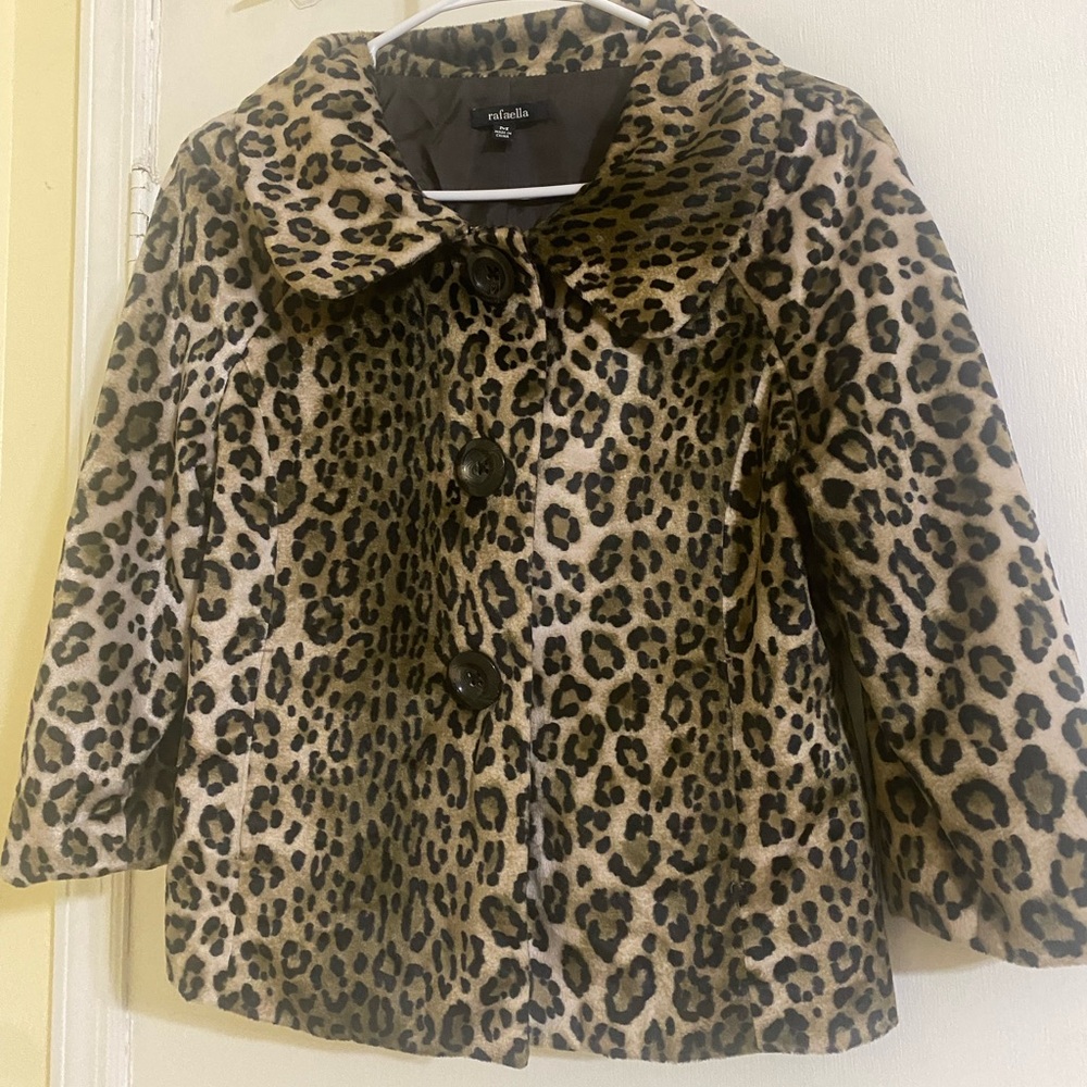 Rafaella vintage leopard/cheetah print coat